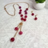 Collar de ágatas y dije de atrapasueños