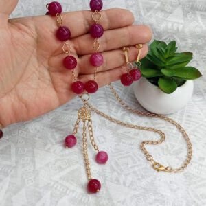 Collar de ágatas y dije de atrapasueños