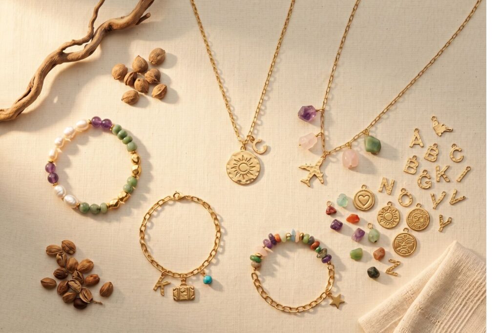 Pulseras con charms y dijes artesanales personalizadas Klou by Claudia