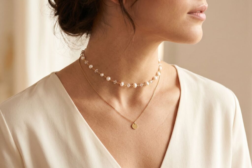 Choker y gargantilla tendencia joyería otoño invierno 2026