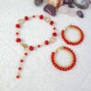 Pulsera y Arracadas color ROJO por KlouByClaudia