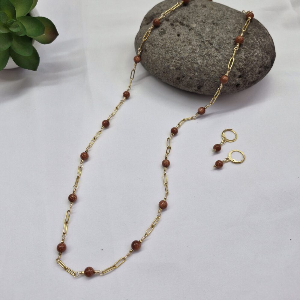 20260427_125744 Collar de Venturina Café y eslabones