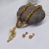 Collar de Ágatas amarillas y aretes