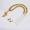 Collar de Ágatas amarillas y aretes
