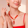 Collar de Jade Naranja
